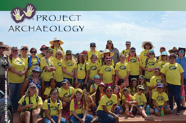 Students in Project Archaeology program